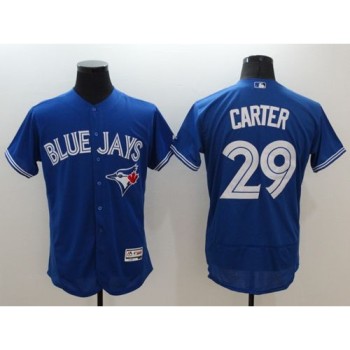 Blue Jays #29 Joe Carter Blue Flexbase Authentic Collection Stitched MLB Jersey Blue Jays #29 Joe Carter Blue Flexbase Authentic Collection Stitched MLB Jersey