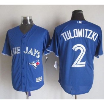 Blue Jays #2 Troy Tulowitzki Blue New Cool Base Stitched MLB Jersey Blue Jays #2 Troy Tulowitzki Blue New Cool Base Stitched MLB Jersey