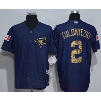 Blue Jays #2 Troy Tulowitzki Denim Blue Salute to Service Stitched MLB Jersey Blue Jays #2 Troy Tulowitzki Denim Blue Salute to Service Stitched MLB Jersey