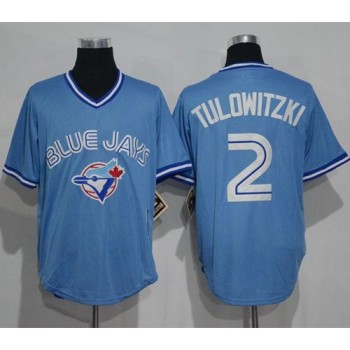 Blue Jays #2 Troy Tulowitzki Light Blue Cooperstown Throwback Stitched MLB Jersey Blue Jays #2 Troy Tulowitzki Light Blue Cooperstown Throwback Stitched MLB Jersey