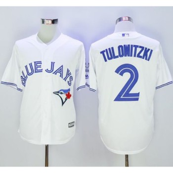 Blue Jays #2 Troy Tulowitzki White New Cool Base 40th Anniversary Stitched MLB Jersey Blue Jays #2 Troy Tulowitzki White New Cool Base 40th Anniversary Stitched MLB Jersey
