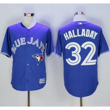 Blue Jays #32 Roy Halladay Blue New Cool Base Stitched MLB Jersey Blue Jays #32 Roy Halladay Blue New Cool Base Stitched MLB Jersey