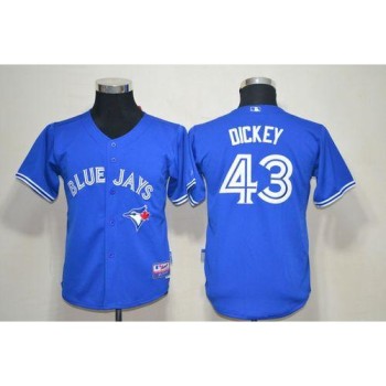 Blue Jays #43 R.A. Dickey Blue New Cool Base Stitched Youth MLB Jersey Blue Jays #43 R.A. Dickey Blue New Cool Base Stitched Youth MLB Jersey