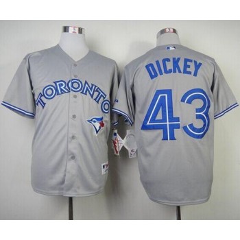 Blue Jays #43 R.A. Dickey Grey Cool Base Stitched MLB Jersey Blue Jays #43 R.A. Dickey Grey Cool Base Stitched MLB Jersey