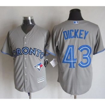 Blue Jays #43 R.A. Dickey Grey New Cool Base Stitched MLB Jersey Blue Jays #43 R.A. Dickey Grey New Cool Base Stitched MLB Jersey