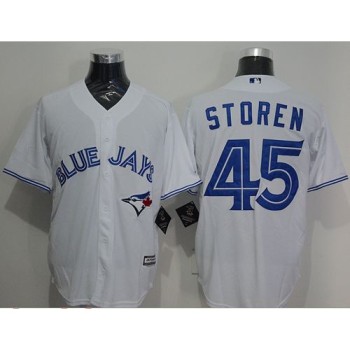 Blue Jays #45 Drew Storen White New Cool Base Stitched MLB Jersey Blue Jays #45 Drew Storen White New Cool Base Stitched MLB Jersey