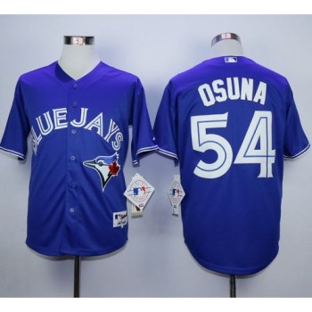 Blue Jays #54 Roberto Osuna Blue Alternate Stitched MLB Jersey Blue Jays #54 Roberto Osuna Blue Alternate Stitched MLB Jersey