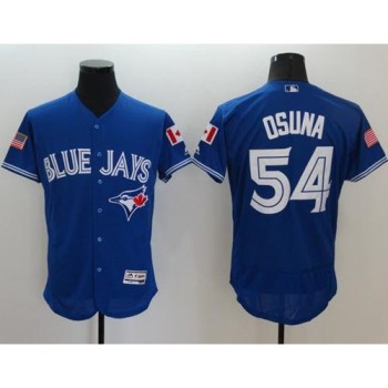 Blue Jays #54 Roberto Osuna Blue Fashion Stars & Stripes Flexbase Authentic Stitched MLB Jersey Blue Jays #54 Roberto Osuna Blue Fashion Stars & Stripes Flexbase Authentic Stitched MLB Jersey