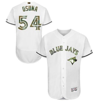 Blue Jays #54 Roberto Osuna White Flexbase Authentic Collection 2016 Memorial Day Stitched MLB Jersey Blue Jays #54 Roberto Osuna White Flexbase Authentic Collection 2016 Memorial Day Stitched MLB Jersey
