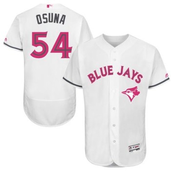 Blue Jays #54 Roberto Osuna White Flexbase Authentic Collection 2016 Mother's Day Stitched MLB Jersey Blue Jays #54 Roberto Osuna White Flexbase Authentic Collection 2016 Mother's Day Stitched MLB Jersey