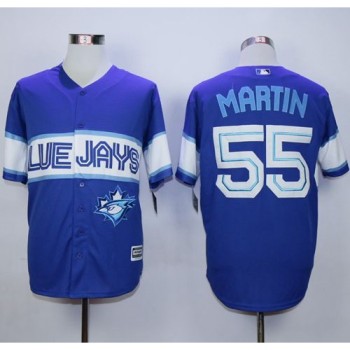 Blue Jays #55 Russell Martin Blue Exclusive New Cool Base Stitched MLB Jersey Blue Jays #55 Russell Martin Blue Exclusive New Cool Base Stitched MLB Jersey