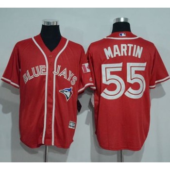 Blue Jays #55 Russell Martin Red New Cool Base Canada Day Stitched MLB Jersey Blue Jays #55 Russell Martin Red New Cool Base Canada Day Stitched MLB Jersey