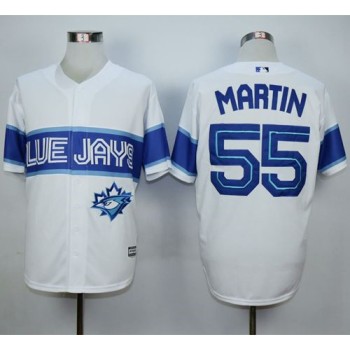Blue Jays #55 Russell Martin White Exclusive New Cool Base Stitched MLB Jersey Blue Jays #55 Russell Martin White Exclusive New Cool Base Stitched MLB Jersey
