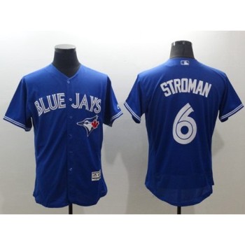 Blue Jays #6 Marcus Stroman Blue Flexbase Authentic Collection Stitched MLB Jersey Blue Jays #6 Marcus Stroman Blue Flexbase Authentic Collection Stitched MLB Jersey