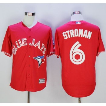 Blue Jays #6 Marcus Stroman Red New Cool Base 40th Anniversary Stitched MLB Jersey Blue Jays #6 Marcus Stroman Red New Cool Base 40th Anniversary Stitched MLB Jersey