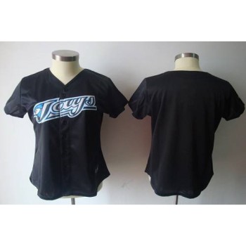 Blue Jays Blank Black Women's Fashion Stitched MLB Jersey Blue Jays Blank Black Women's Fashion Stitched MLB Jersey