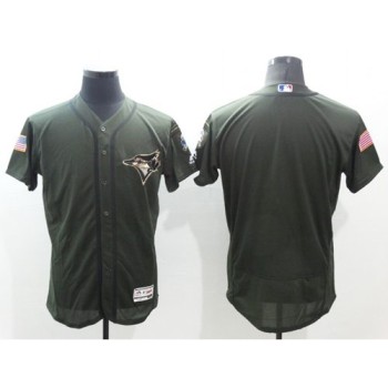 Blue Jays Blank Green Flexbase Authentic Collection Salute to Service Stitched MLB Jersey Blue Jays Blank Green Flexbase Authentic Collection Salute to Service Stitched MLB Jersey