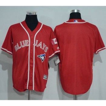 Blue Jays Blank Red New Cool Base Canada Day Stitched MLB Jersey Blue Jays Blank Red New Cool Base Canada Day Stitched MLB Jersey