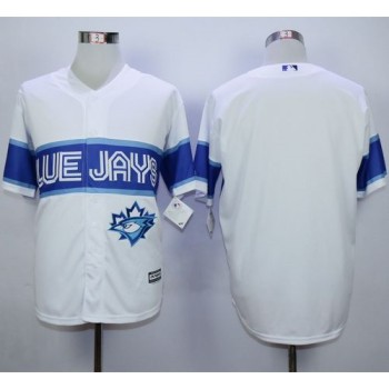 Blue Jays Blank White Exclusive New Cool Base Stitched MLB Jersey Blue Jays Blank White Exclusive New Cool Base Stitched MLB Jersey