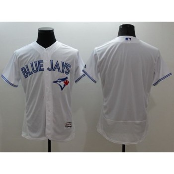 Blue Jays Blank White Flexbase Authentic Collection Stitched MLB Jersey Blue Jays Blank White Flexbase Authentic Collection Stitched MLB Jersey