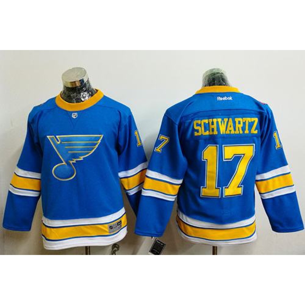 Blues #17 Jaden Schwartz Light Blue 2017 Winter Classic Stitched Youth NHL Jersey