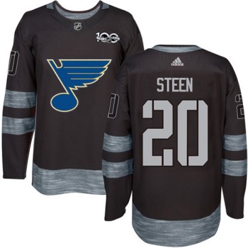 Blues #20 Alexander Steen Black 1917-2017 100th Anniversary Stitched NHL Jersey Blues #20 Alexander Steen Black 1917-2017 100th Anniversary Stitched NHL Jersey