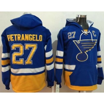 Blues #27 Alex Pietrangelo Light Blue Name & Number Pullover NHL Hoodie Blues #27 Alex Pietrangelo Light Blue Name & Number Pullover NHL Hoodie