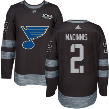 Blues #2 Al MacInnis Black 1917-2017 100th Anniversary Stitched NHL Jersey Blues #2 Al MacInnis Black 1917-2017 100th Anniversary Stitched NHL Jersey