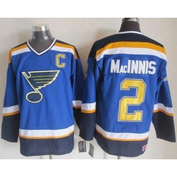 Blues #2 Al MacInnis Light Blue CCM Throwback Stitched NHL Jersey Blues #2 Al MacInnis Light Blue CCM Throwback Stitched NHL Jersey