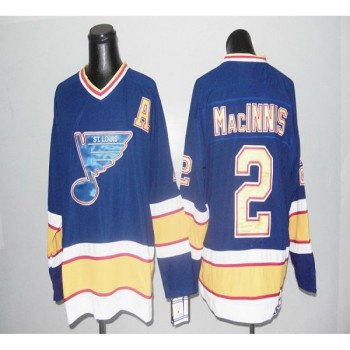 Blues CCM Throwback #2 Macinnis Blue Stitched NHL Jersey Blues CCM Throwback #2 Macinnis Blue Stitched NHL Jersey