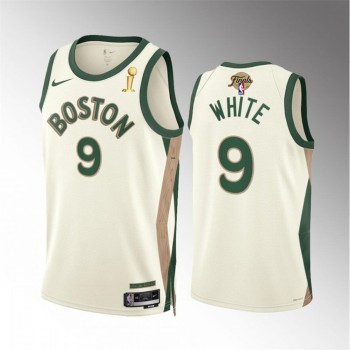 Men's Boston Celtics #9 Derrick White 2024 Finals Champions City Edition Stitched Basketball Jersey Men's Boston Celtics #9 Derrick White 2024 Finals Champions City Edition Stitched Basketball Jersey