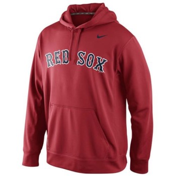 Boston Red Sox Men's KO Wordmark Perfomance Red MLB Hoodie Boston Red Sox Men's KO Wordmark Perfomance Red MLB Hoodie