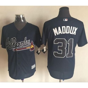 Braves #31 Greg Maddux Blue New Cool Base Stitched MLB Jersey Braves #31 Greg Maddux Blue New Cool Base Stitched MLB Jersey