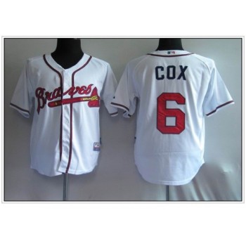 Braves #6 Bobby Cox White Cool Base Stitched MLB Jersey Braves #6 Bobby Cox White Cool Base Stitched MLB Jersey