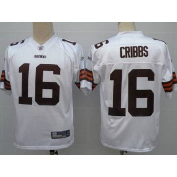 Browns #16 Joshua Cribbs White Stitched Youth NFL Jersey Browns #16 Joshua Cribbs White Stitched Youth NFL Jersey