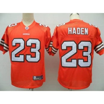 Browns #23 Joe Haden Orange Stitched Youth NFL Jersey Browns #23 Joe Haden Orange Stitched Youth NFL Jersey