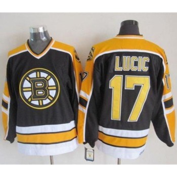 Bruins #17 Milan Lucic Black CCM Throwback New Stitched NHL Jersey Bruins #17 Milan Lucic Black CCM Throwback New Stitched NHL Jersey