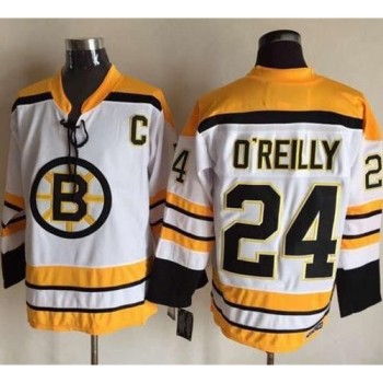 Bruins #24 Terry O'Reilly White CCM Throwback Stitched NHL Jersey Bruins #24 Terry O'Reilly White CCM Throwback Stitched NHL Jersey