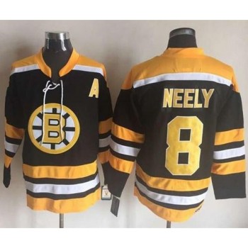 Bruins #8 Cam Neely Black/Yellow CCM Throwback New Stitched NHL Jersey Bruins #8 Cam Neely Black/Yellow CCM Throwback New Stitched NHL Jersey
