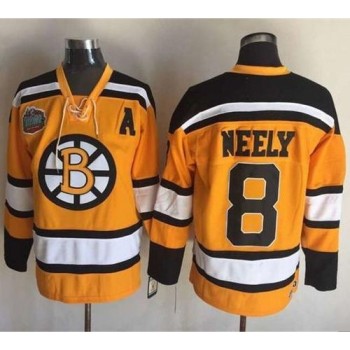 Bruins #8 Cam Neely Yellow Winter Classic CCM Throwback Stitched NHL Jersey Bruins #8 Cam Neely Yellow Winter Classic CCM Throwback Stitched NHL Jersey