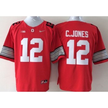 Buckeyes #12 Cardale Jones Red Stitched Youth NCAA Jersey Buckeyes #12 Cardale Jones Red Stitched Youth NCAA Jersey