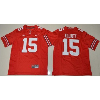 Buckeyes #15 Ezekiel Elliott Red Stitched Youth NCAA Jersey Buckeyes #15 Ezekiel Elliott Red Stitched Youth NCAA Jersey