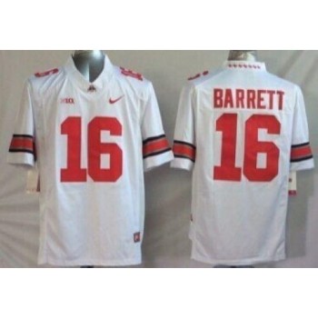 Buckeyes #16 J. T. Barrett White Stitched Youth NCAA Jersey Buckeyes #16 J. T. Barrett White Stitched Youth NCAA Jersey