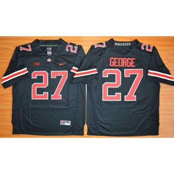 Buckeyes #27 Eddie George Black(Red No.) Limited Stitched NCAA Jersey Buckeyes #27 Eddie George Black(Red No.) Limited Stitched NCAA Jersey