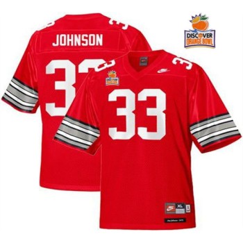 Buckeyes #33 Pete Johnson Red Legends of the Scarlet & Gray Throwback 2014 Discover Orange Bowl Patch Stitched NCAA Jersey Buckeyes #33 Pete Johnson Red Legends of the Scarlet & Gray Throwback 2014 Discover Orange Bowl Patch Stitched NCAA Jersey