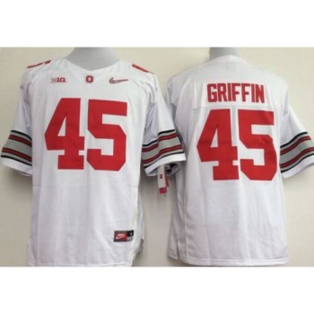 Buckeyes #45 Archie Griffin White Limited Stitched NCAA Jersey Buckeyes #45 Archie Griffin White Limited Stitched NCAA Jersey