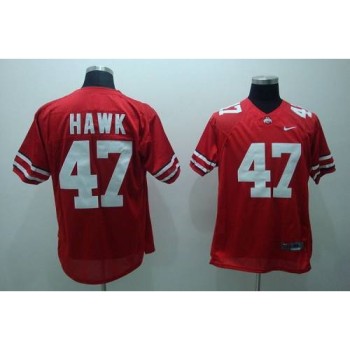Buckeyes #47 A. J. Hawk Red Stitched NCAA Jersey Buckeyes #47 A. J. Hawk Red Stitched NCAA Jersey
