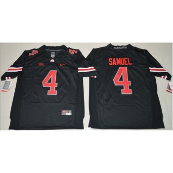 Buckeyes #4 Curtis Samuel Black(Red No.) Limited Stitched NCAA Jersey Buckeyes #4 Curtis Samuel Black(Red No.) Limited Stitched NCAA Jersey