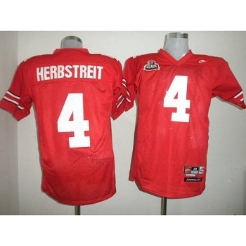 Buckeyes #4 Kirk Herbstreit Red Stitched NCAA Jersey Buckeyes #4 Kirk Herbstreit Red Stitched NCAA Jersey
