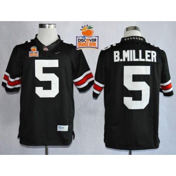 Buckeyes #5 Braxton Miller Black Limited 2014 Discover Orange Bowl Patch Stitched NCAA Jersey Buckeyes #5 Braxton Miller Black Limited 2014 Discover Orange Bowl Patch Stitched NCAA Jersey